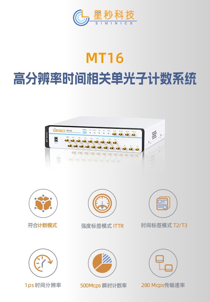 星秒MT16最新一代高分辨率时间相关单光子计数系统重新定义时间测量的边界！(图3)